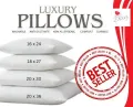 Premium vergin White bounce back pillow soft comfortable Bedroom Bed Sleep. 