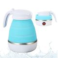Travelling Folding Kettle Electric Silicone Foldable Water Kettles Compression Leak Proof Portable Mini Kettle.