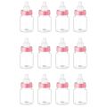 12Pcs Baby Bottle Baby Shower Favor Plastic Candy Bottle Mini Feeding Bottle for Birthday Baby Shower  Decor. 
