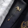 Name Coat Pin for Boys and Groom | Name Initials Coat Pin | Customize Lapel Pin for Groom, Customize Lapel Pin, name brooch pins for mens. 