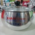 Kiam Classic Aluminum Heavy Thick Base Belly Shape Saucepan With Induction Bottom 24 CM.