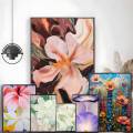 Georgia O‘Keeffe Abstract Flower Artwork Exhibition Print Poster HD art sticky wall waterproof home living room bedroom aestheti. 