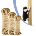 33/66/164ft Natural Sisal Rope Cat Scratcher Rope Tree Scratching DIY Toy Paw Claw Furniture Protector Scratching Post. 