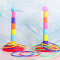 Children Throw Circle Game Ferrule Stacked Toys Fun Indoor Outdoor Parent-Child Interactive Circle Layers Early Education . 
