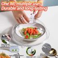 【X】Microwave Oven Food Splash Guard Lid with Handle for Reusable Heating Cover Splatter Protection at Home Kitchen. 