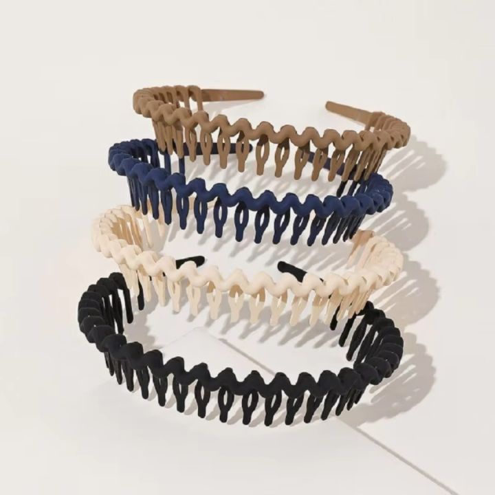 4pcs Pressed Hair Band For Washing Face Headband Summer Women's Hair Bundle Summer Hairpin