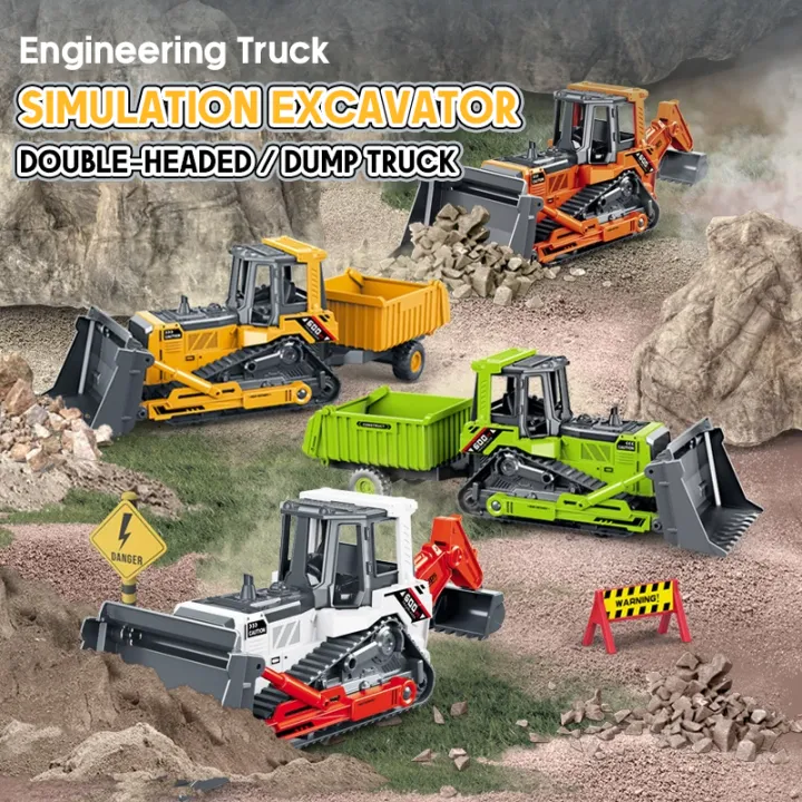 Engineering%20Vehicle%20Model%20Double%20Head%20Excavator%20Bulldozer%20Children%20Educational%20Diecast%20Construction%20Vehicle%20Toy%20Kids%20Boy%20Gift%20-%20Image%202