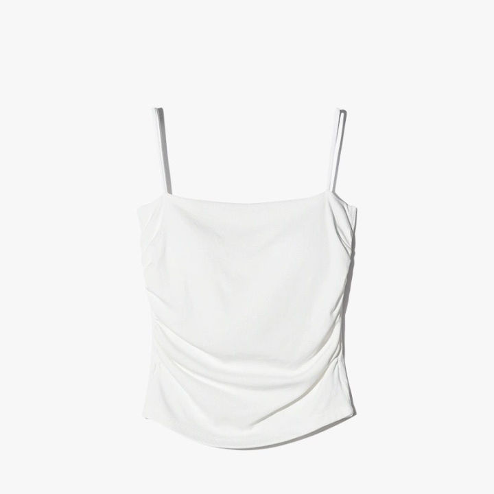 Women's%20Cotton%20Sling%20Camisole%20Crop%20Sleeveless%20Shirt%20Straps%20Skinny%20Tank%20Summer%20Simple%20Lady%20Bra%20Base%20-%20Image%207