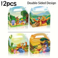 12pcs/24pcs, Disney Winnie the Pooh and Tigger Themed Party Gift Bags - Multi-Functional Paper Gift Bags for Birthday, Wedding,. 