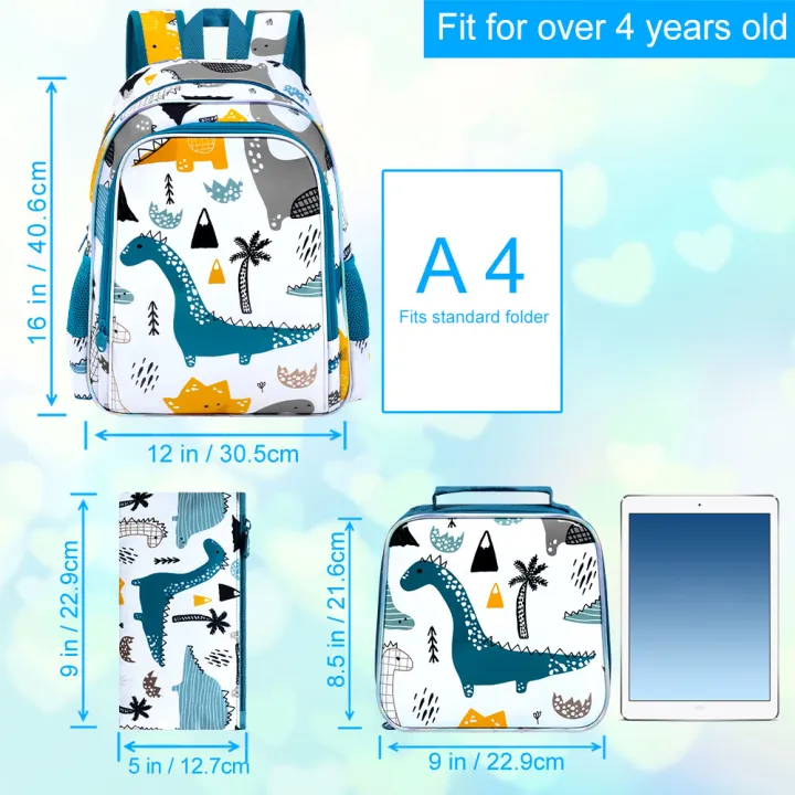 3Pcs%20Dinosaur%20Backpack%20for%20Boys,%2016%20Inch%20Kids%20School%20Preschool%20Bookbags,%20Cool%20Toddler%20Kindergarten%20Backpacks%20with%20Lunch%20Box%20-%20Image%202