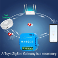 Smart ZigBee Switch Relay Module Supports 2 Way Light Control Timing 16A KWh Energy Monitor Works with  Home Alexa. 