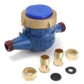 Water meter 15mm 4 points DN15 water meter impeller system Motor water meter water meter 1/2 water meter water meter patch cold water meter. 