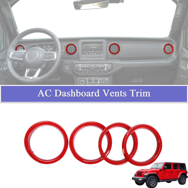 AC Dashboard Vent Trim Decoration Cover for Jeep Wrangler JL Gladiator ...