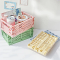 Plastic Foldable Storage Crate Folding Box Basket Stackable Cute Makeup Jewellery Toys Boxes for Storage Box Organizer Portable. 
