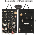 Wall Hanging Brooch Display Stand Felt Enamel Pin Badge Button Storage Holder Necklace Earring Hanging Organizer. 