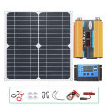 Professional 4000W Solar Generator System Kit - 100A Smart MPPT Controller + 200W High-Efficiency Bendable Solar Panel Camping. 