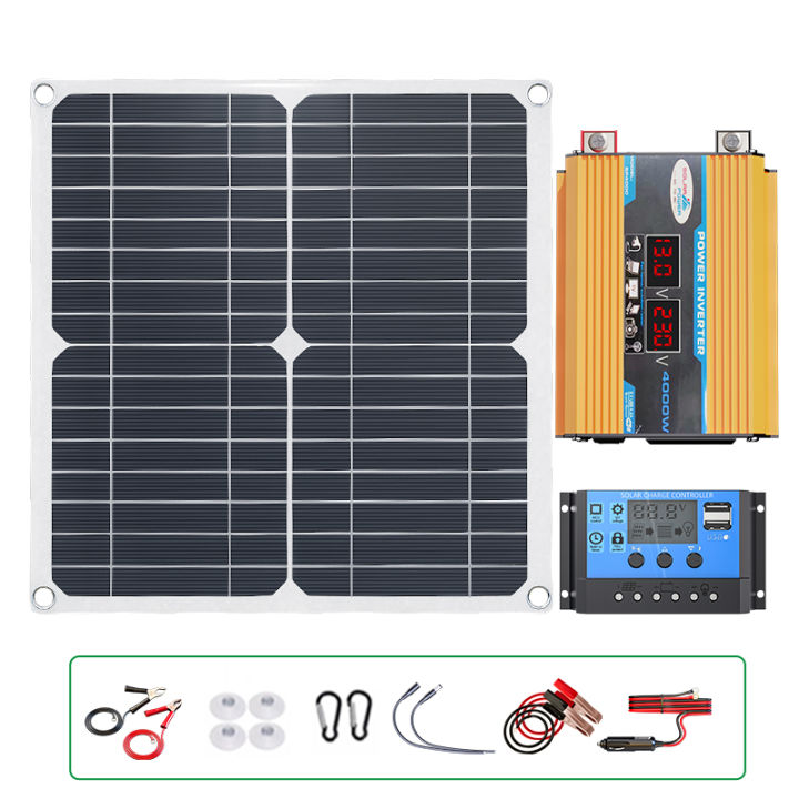 Professional%204000W%20Solar%20Generator%20System%20Kit%20-%20100A%20Smart%20MPPT%20Controller%20+%20200W%20High-Efficiency%20Bendable%20Solar%20Panel%20Camping%20-%20Image%207