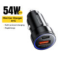 Essager 54W USB Car Charger 5A Fast Charge 3.0 QC SCP AFC 30W USB Type C Quick Charging For poco iPhone .