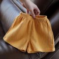 Baby Cotton Linen Shorts Summer New Children's Solid color Short Pant Boys Girls Thin Short Pants Girls Boy Clothing. 