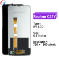 C21Y lcd Pantalla for realme C21Y lcd Digitizer Assembly screen replacement Mobile Phone Lcd for realme C21y display. 