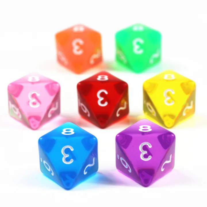 10Pcs%20D8%20Transparent%20Color%20Dice%20Set,%20Plastic%208%20Sided%20for%20Role%20Playing%20Board%20Games%20-%20Gaming%20Accessories%20-%20Image%205