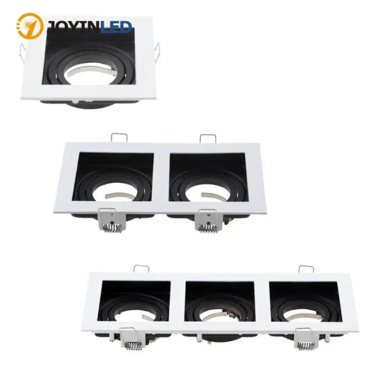 Indoor Aluminium Alloy Led Downlight Frame Black and White Lighting ...
