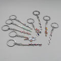 Anime Cartoon Charm Sword Keychain Cute Characters Gift Weapon Men Women Cosplay Prop Metal Pendant Keyring Jewelry. 