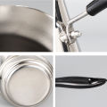 Long Handle Stainless Steel Moka Pot European Coffee kettle Butter Melting Pot Coffee Utensils Turkish Coffee Pot Kitchen Tools. 
