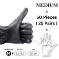 Black Vinyl Gloves Disposable Powder Free and Latex Free 2 to 100 Pcs Multipurpose PVC Polyvinyl Chloride Gloves for Food Handling Cleaning Lab Work DIY Projects Gardening Pet Grooming Painting and Cooking X Extra Large Gloves for Kitchen and Professional. 