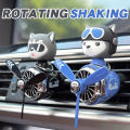 Head shaking rotating propeller plane cool fun dog pilot car air freshener accessories decoration perfume diffuser fragrance men. 
