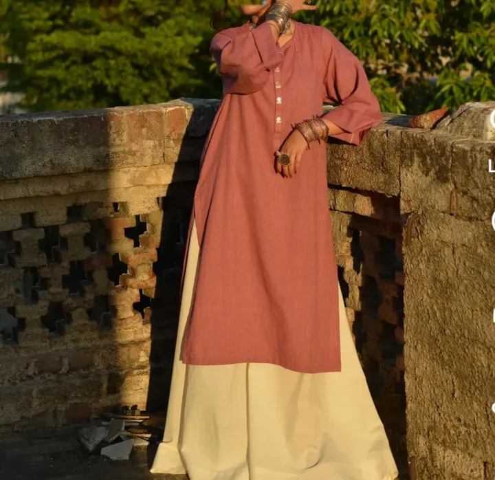 pink%20long%20shirt%20with%20plazoo%20flared%20and%20stylish%20ijar%20style%20-%20Image%203