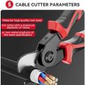 5 in 1 multifunctional Pliers Tool Kit With 5 Interchangeable Heads Special For Electricians Pliers,Cable Cutting,Wire Stripping,Crimping Tools,Sheet Metal Shear etc. 