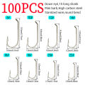 ICERIO 50PCS/100PCS Standard 1X Long Shank Fly Hook Dry&Wet&Nymph&Shrimp Caddis Pupa Streamer Fly Hook Fly Tying Fishing hook. 