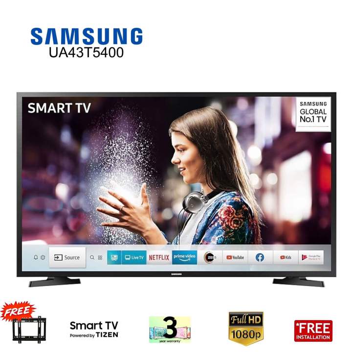 SAMSUNG UA43T5400 - 43" Full HD Led Smart Tv - Black