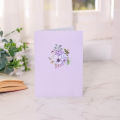 Violets Flower Greeting Card Gifts For Love Beautiful Florid Card With Envelope Valentines Greetings Card Birthday Presents Card. 