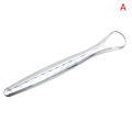 2 Pcs Stainless Steel Tongue Scraper Silver Metal Cleaner Eco-friendly Oral Care Fresh Tool Reusable Breath Brush. 