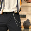 Hip-Hop Waist Chain Punk Style Metal Fashion Jeans Chain Accessories Pendant Versatile Pants Chain Key chain.