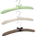 5 Pcs Satin Padded Clothes Hanger Silk Wrapped Coat Jacket Rack Shop Display Hanger. 