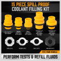 Hongkong60 Car Accessories 15Pcs/Set Plastic Funnel Contains Fits All Vehicles Oil Pouring Tool Anti-Spill Coolant Filling Kit. 