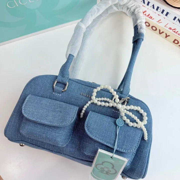 Cicelle%20shoulder%20bag%20oven%20modern%20denim%20fabric%20with%20Pearl%20knot%20pendant%20-%20Image%205