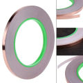 Copper Tape Double-Sided Conductive Copper foil tape for Stained Glass Conductive Tape for Guitar EMI Shielding Crafts. 