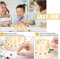 Wooden Memory Match Stick Chess Color Game Board Puzzles Montessori Educational Toy Cognitive Ability Learning Toys. 