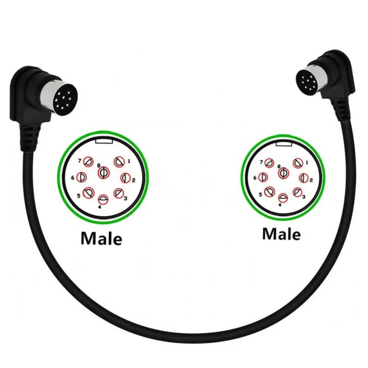 90%20Degree%20Angle%20Large%208%20Pin%20Din%20Male%20To%20Male%20Female%20Speaker%20Audio%20Cable%20Wire%20For%20Bang%20Olufsen%20B&O%20PowerLink%20BeoLab%20Power%20MK2%20-%20Image%204