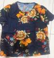 SHEIN Chiffon Floral Blouse for Women Plus Size 0XL (Chest Up to 42”) *Soft Lightweight Casual Summer Top *Elegant Loose Fit Ladies Shirt Authentic. 
