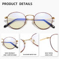KINGSEVEN Round Blue Light Blocking Glasses Men Women Alloy Thin Frame Classical Retro Computer Anti Blue Ray Reading Eyeglasses. 