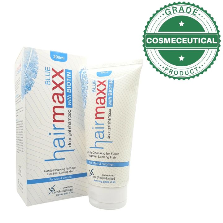 Hair max blue gel shampoo with biotin