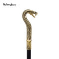 Gold Black Luxury Snake Handle Fashion Walking Stick for Party Decorative Walking Cane Elegant Crosier Knob Walking Stick 93cm. 