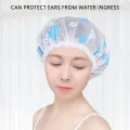 Waterproof Women's Shower Cap - Reusable Bath Cap (1 Pc, Multicolor).