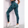 Seamless High Waist Leggings Women Tie Dye Leggings Fitness Sports Running Yoga Pants Hip Liftting Elastic Knitting Tights. 