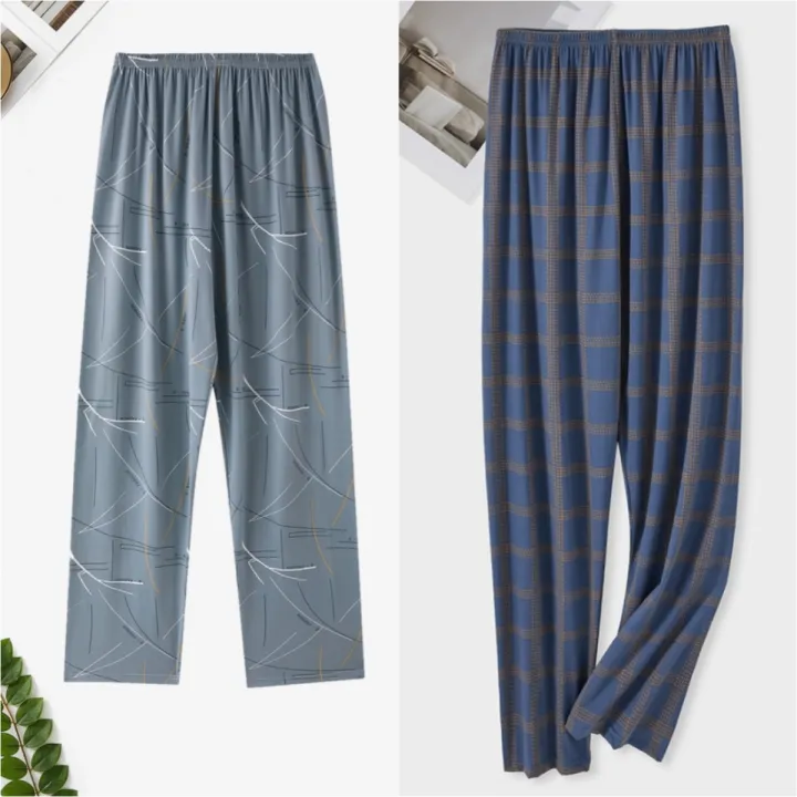 Men's%20Pajama%20Pants%20Spring%20and%20Autum%20Thin%20Trousers%20Loose%20Large%20Size%20Autum%20Casual%20Home%20Pants%20Single%20Trousers%20-%20Image%206
